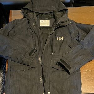 Helly Hansen Men's Dark Gray Hooded Ski Jacket